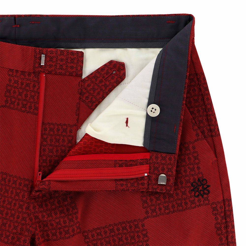 セントアンドリュース St ANDREWS　メンズ ホースビット柄 ストレッチ ロングパンツ 042-1231003 詳細10