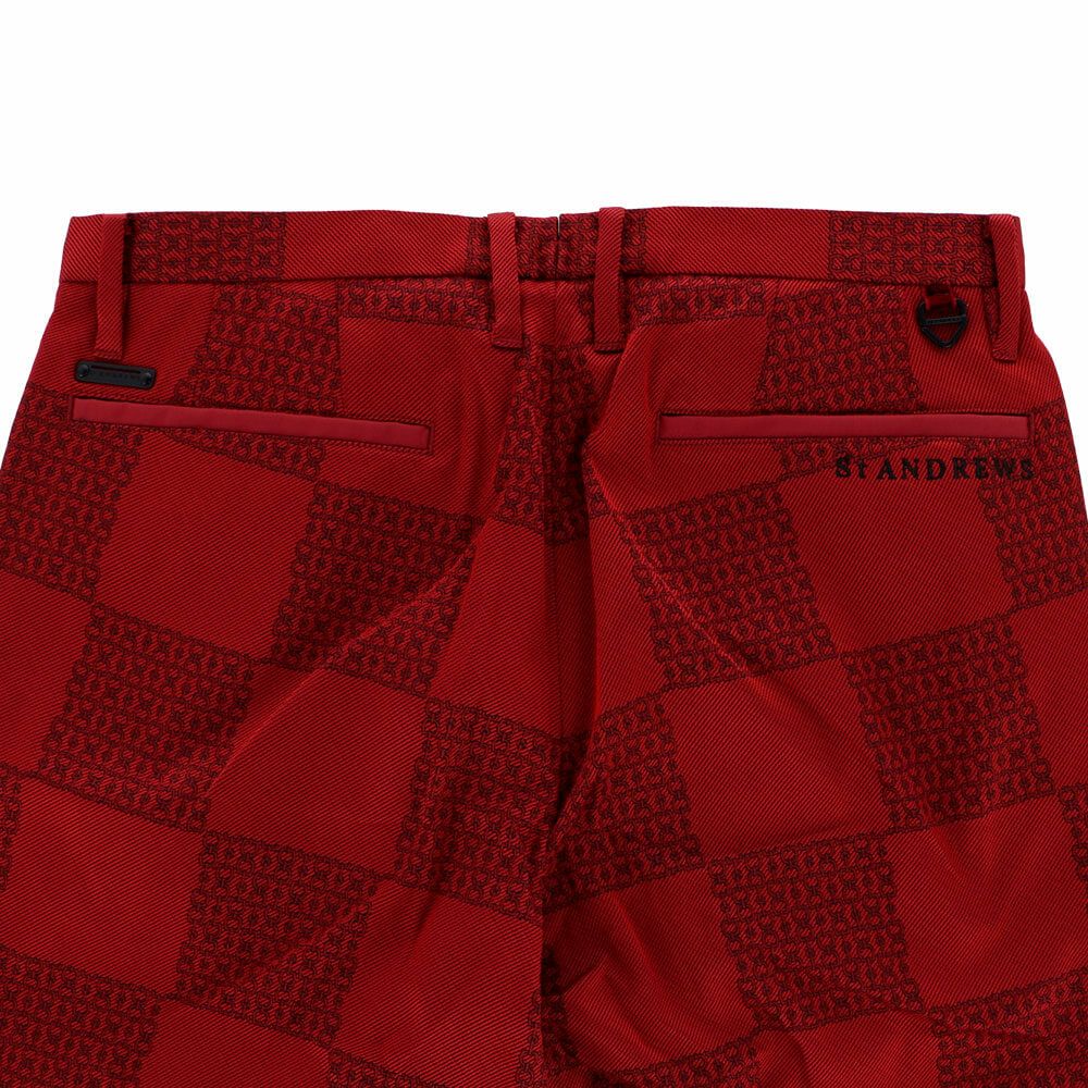 セントアンドリュース St ANDREWS　メンズ ホースビット柄 ストレッチ ロングパンツ 042-1231003 詳細13