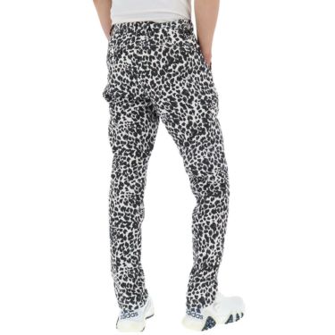 セントアンドリュース St ANDREWS　メンズ レオパード ジャガード ストレッチ ロングパンツ 042-1231005 ホワイト 詳細2