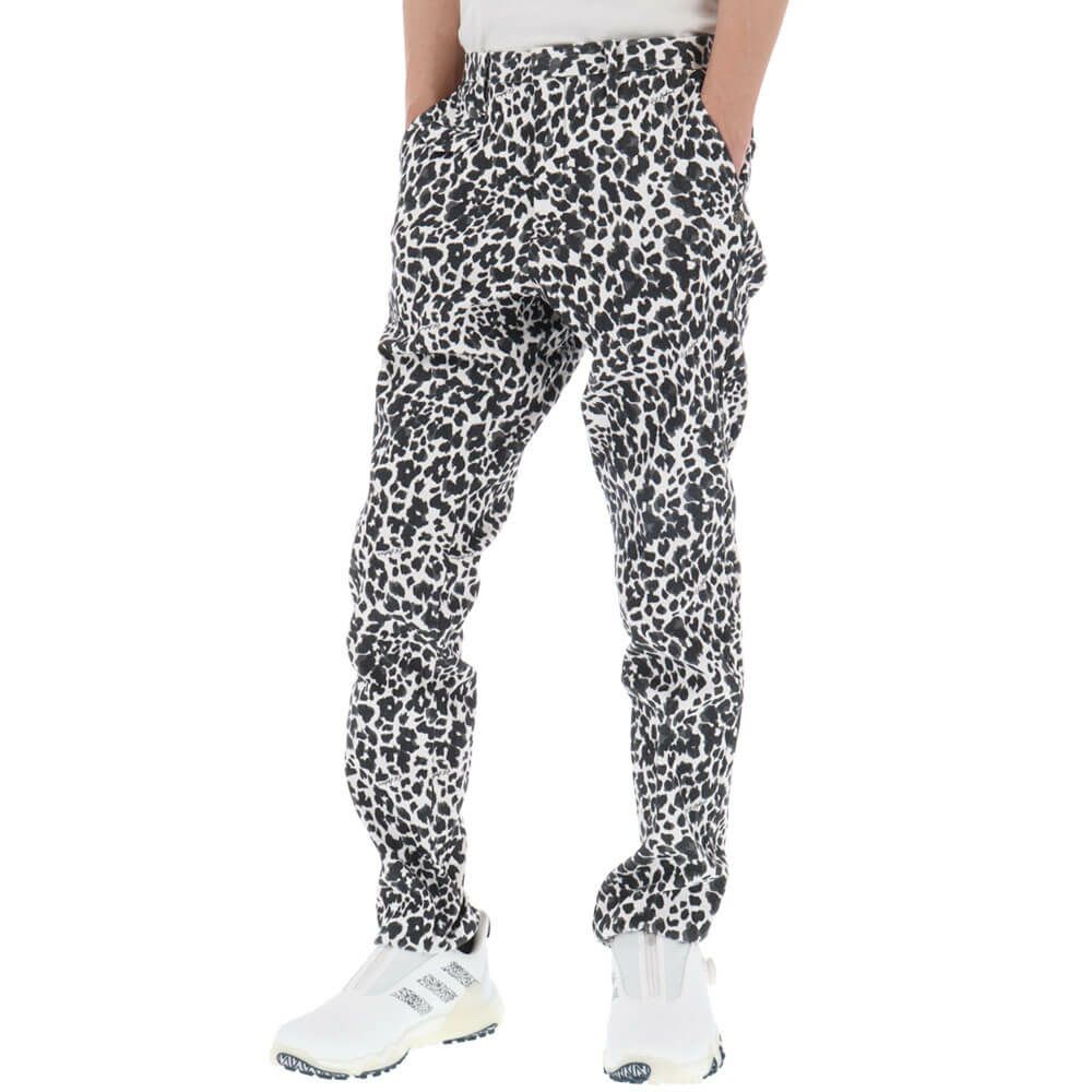 セントアンドリュース St ANDREWS　メンズ レオパード ジャガード ストレッチ ロングパンツ 042-1231005 ホワイト 詳細3