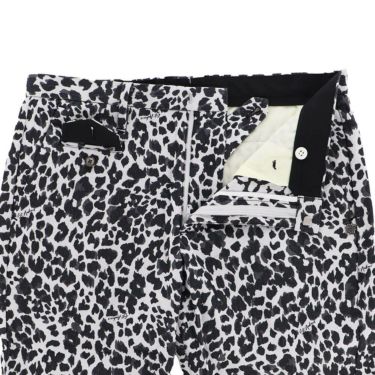 セントアンドリュース St ANDREWS　メンズ レオパード ジャガード ストレッチ ロングパンツ 042-1231005 ホワイト 詳細4