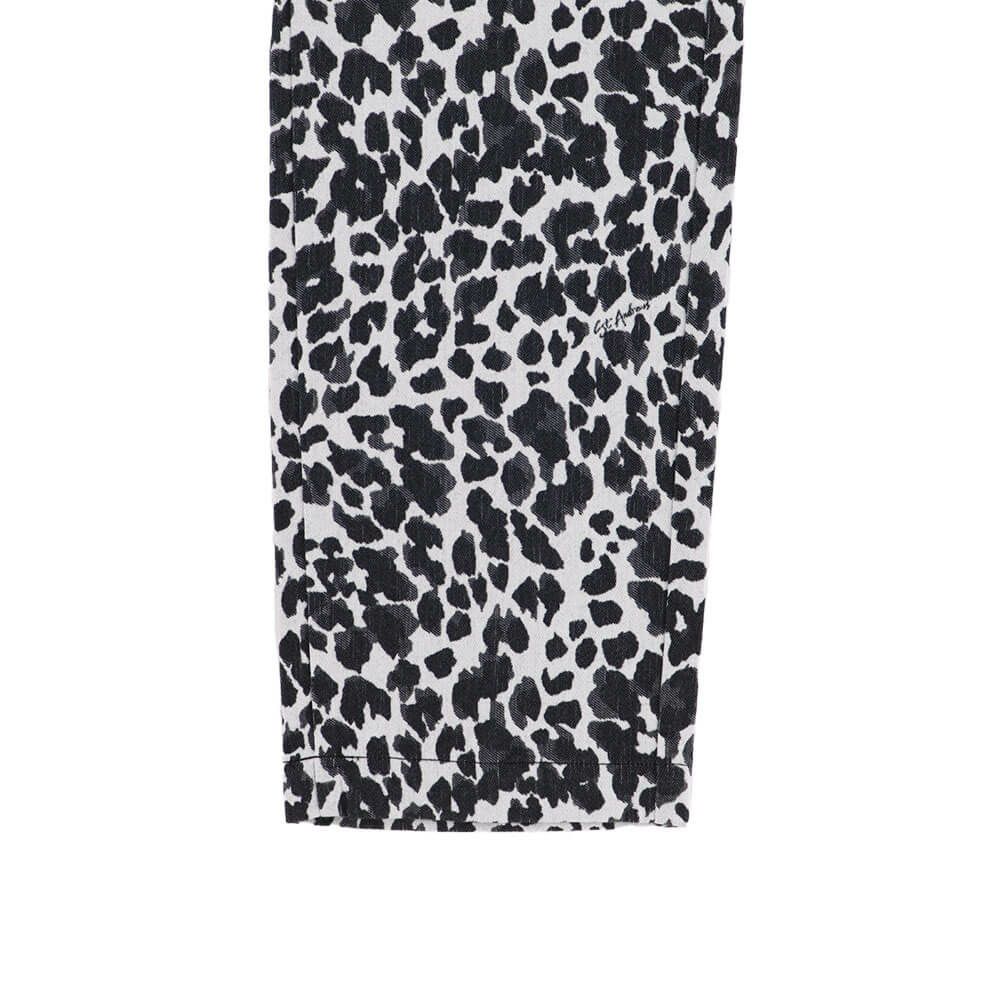 セントアンドリュース St ANDREWS　メンズ レオパード ジャガード ストレッチ ロングパンツ 042-1231005 ホワイト 詳細6