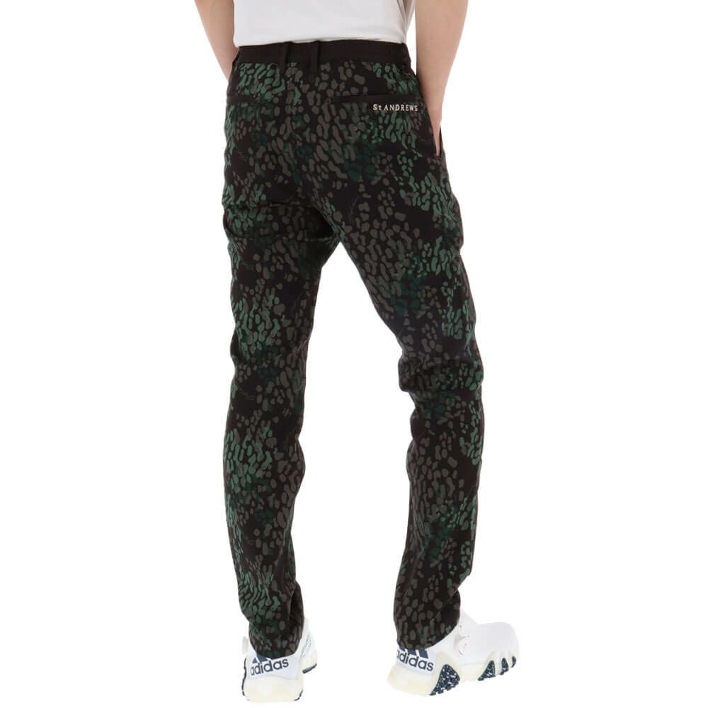 セントアンドリュース St ANDREWS　メンズ リンクスグリーン ジャガード ロングパンツ 042-2231003 詳細3