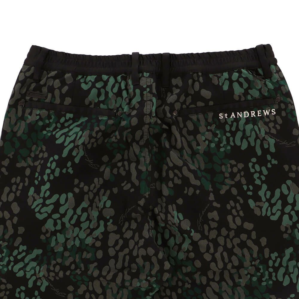 セントアンドリュース St ANDREWS　メンズ リンクスグリーン ジャガード ロングパンツ 042-2231003 詳細6