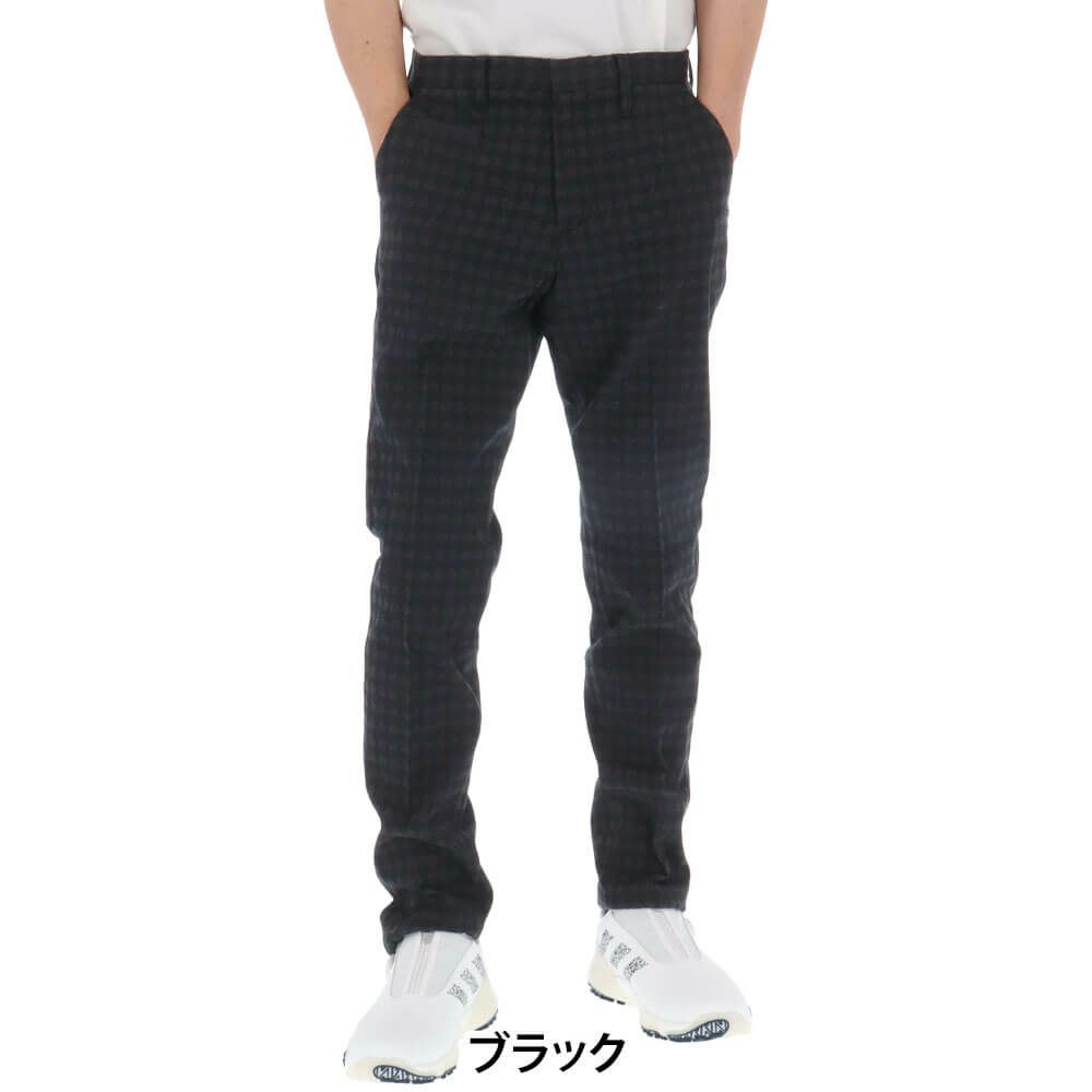 セントアンドリュース St ANDREWS　メンズ 変形千鳥 ジャガード ロングパンツ 042-2231011 詳細2