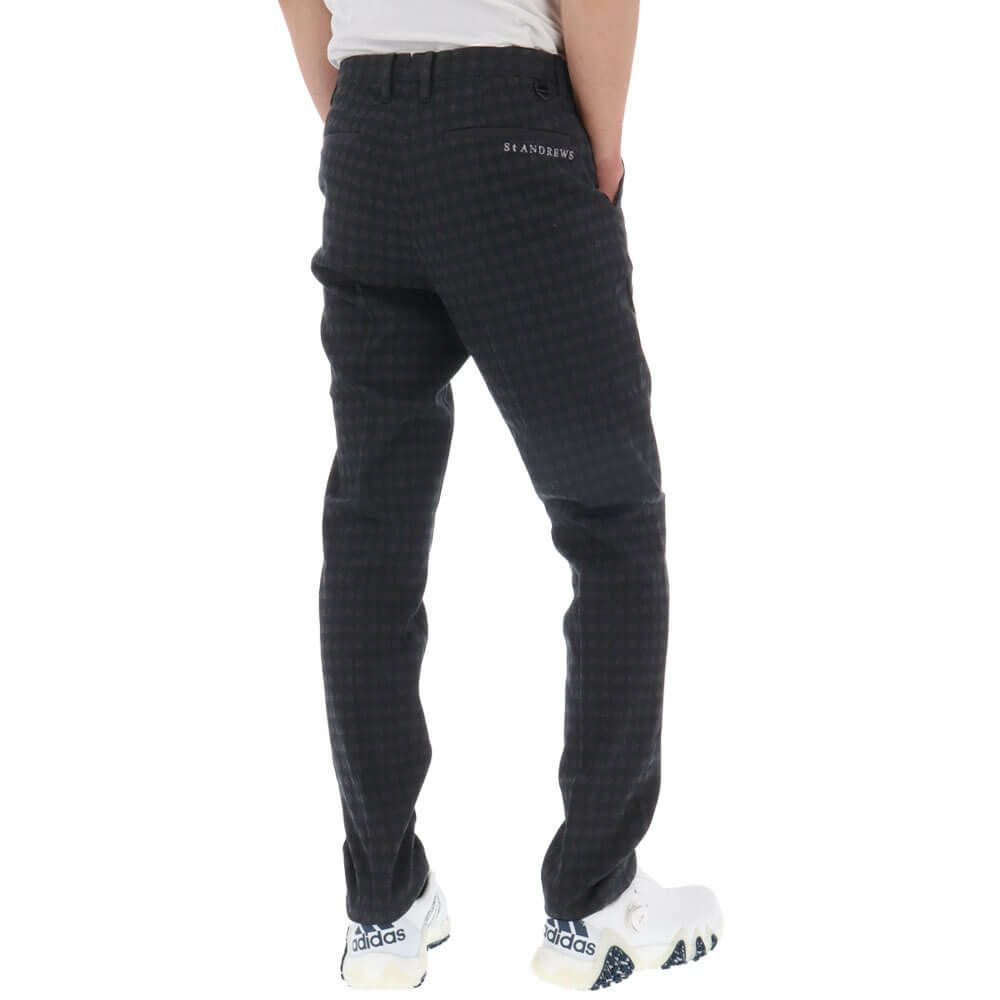 セントアンドリュース St ANDREWS　メンズ 変形千鳥 ジャガード ロングパンツ 042-2231011 詳細3