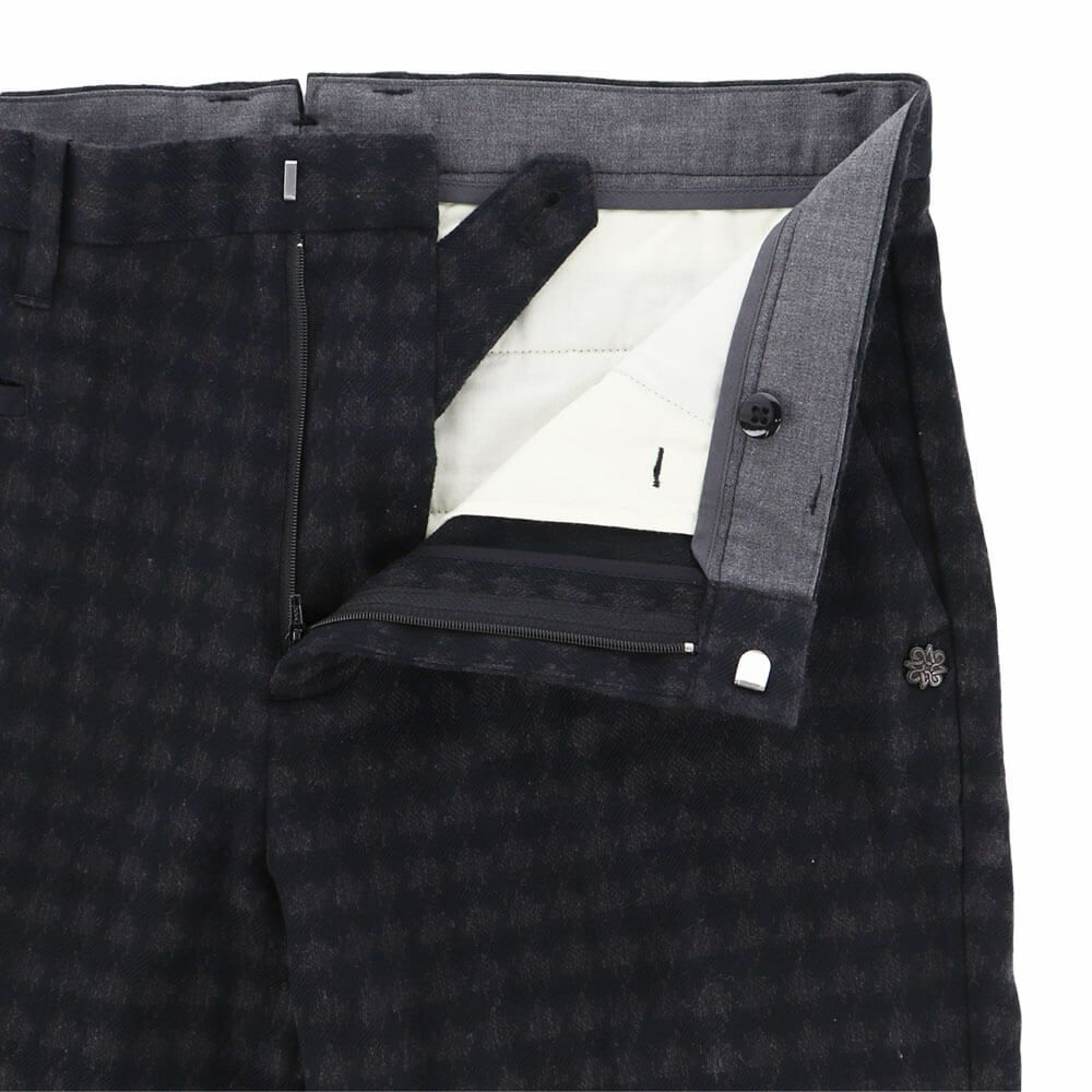 セントアンドリュース St ANDREWS　メンズ 変形千鳥 ジャガード ロングパンツ 042-2231011 詳細5