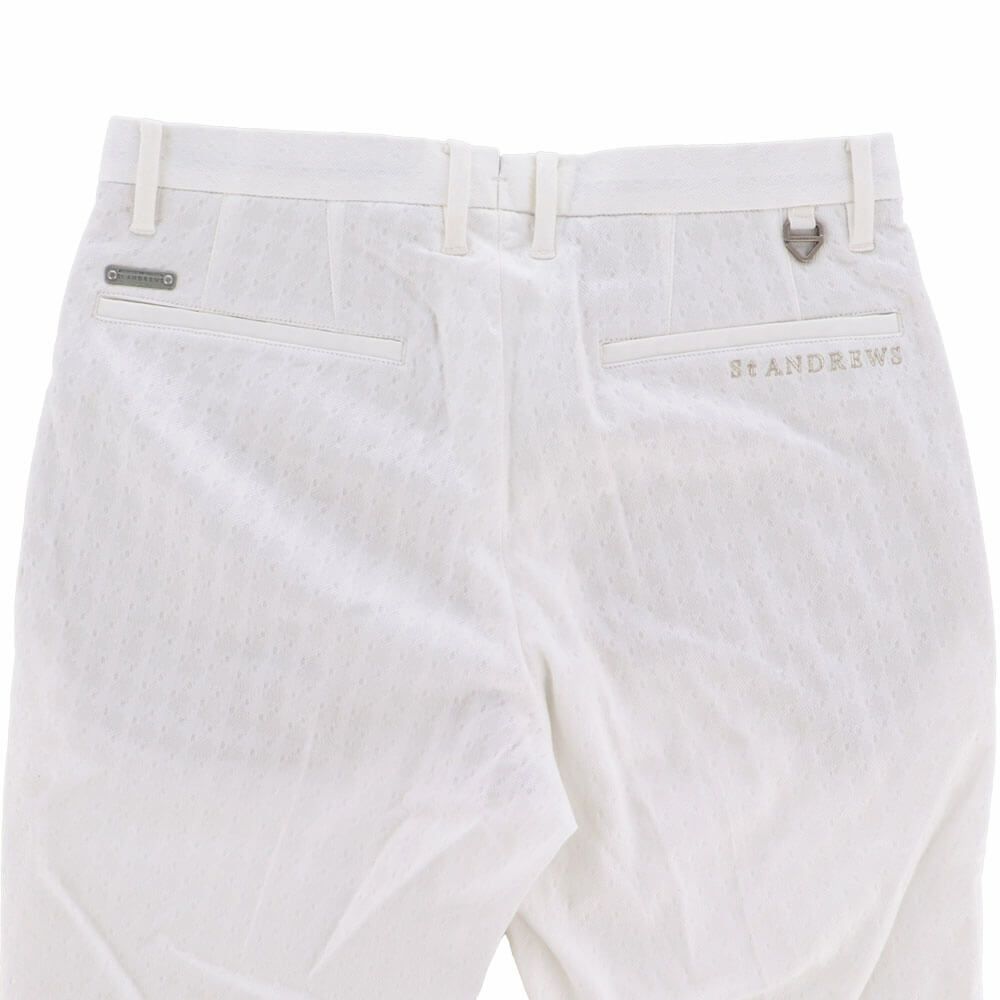 セントアンドリュース St ANDREWS　メンズ 変形千鳥 ジャガード ロングパンツ 042-2231011 詳細12