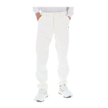 セントアンドリュース St ANDREWS　メンズ ロゴデザイン モノグラム柄 エンボスプリント 裏起毛 ボンディング ロングパンツ 042-2231155 ホワイト