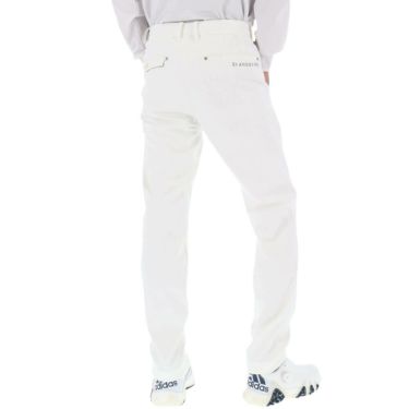 セントアンドリュース St ANDREWS　メンズ ロゴデザイン モノグラム柄 エンボスプリント 裏起毛 ボンディング ロングパンツ 042-2231155 ホワイト 詳細2