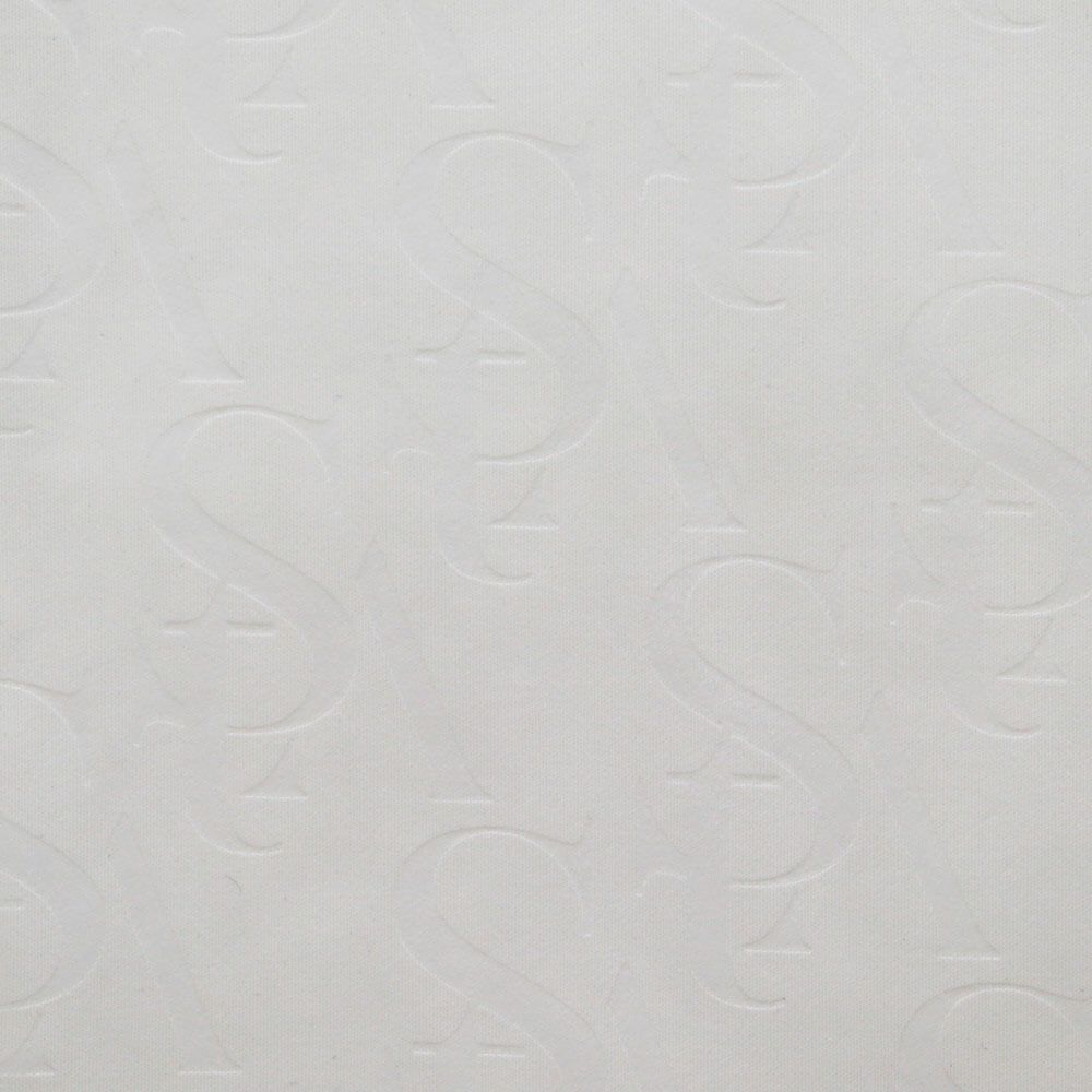 セントアンドリュース St ANDREWS　メンズ ロゴデザイン モノグラム柄 エンボスプリント 裏起毛 ボンディング ロングパンツ 042-2231155 ホワイト 詳細7