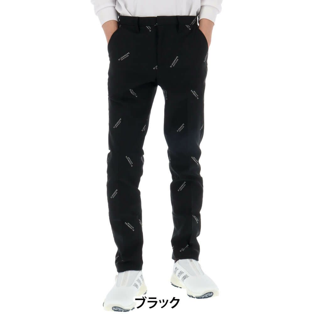 セントアンドリュース St ANDREWS　メンズ ロゴ ジャガード ロングパンツ 042-2231901 詳細2
