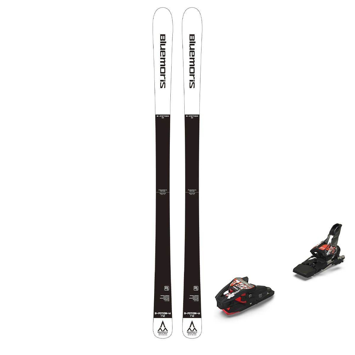 ブルーモリス BLUEMORIS　B-POTION W White＋XCOMP 12 B-ポーション ワイド　スキー板 ビンディングセット 2025-2026