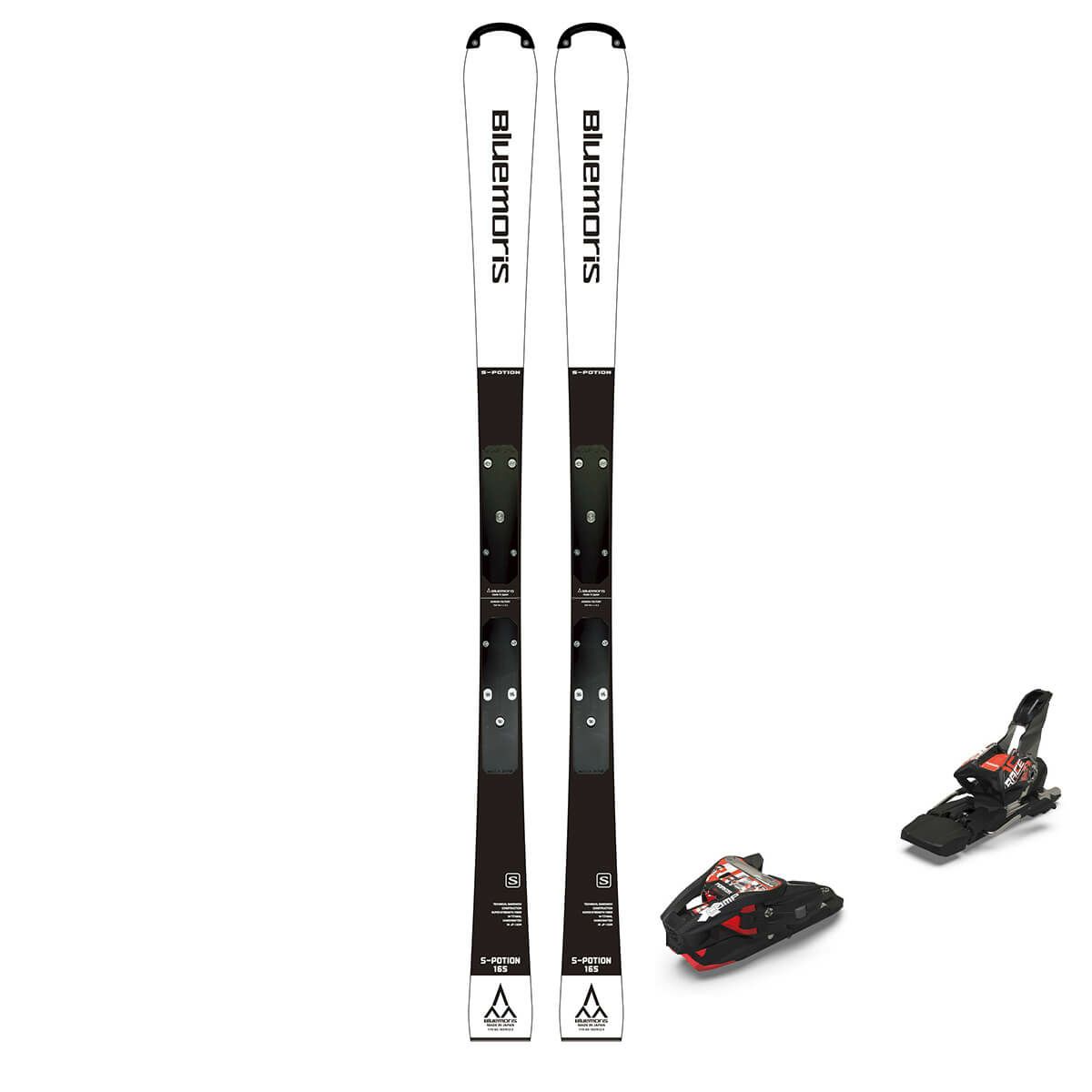 ブルーモリス BLUEMORIS　S-POTION White / BM PLATE＋XCOMP 12 S-ポーション　スキー板 ビンディングセット 2025-2026