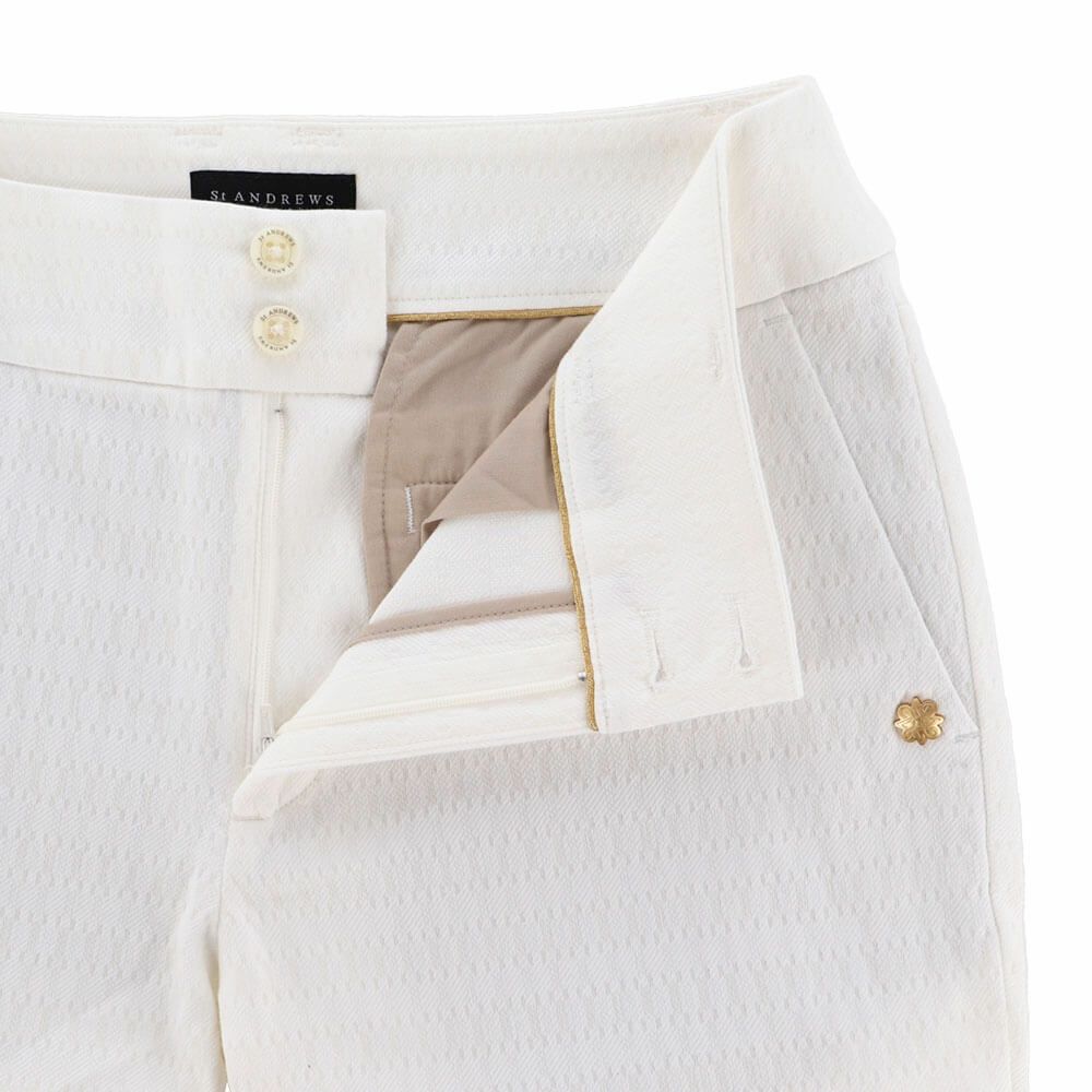 セントアンドリュース St ANDREWS　レディース 幾何学ジャガード ストレッチ ロングパンツ 043-1231002 詳細4