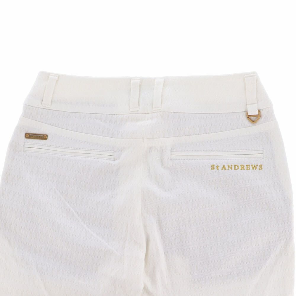 セントアンドリュース St ANDREWS　レディース 幾何学ジャガード ストレッチ ロングパンツ 043-1231002 詳細6