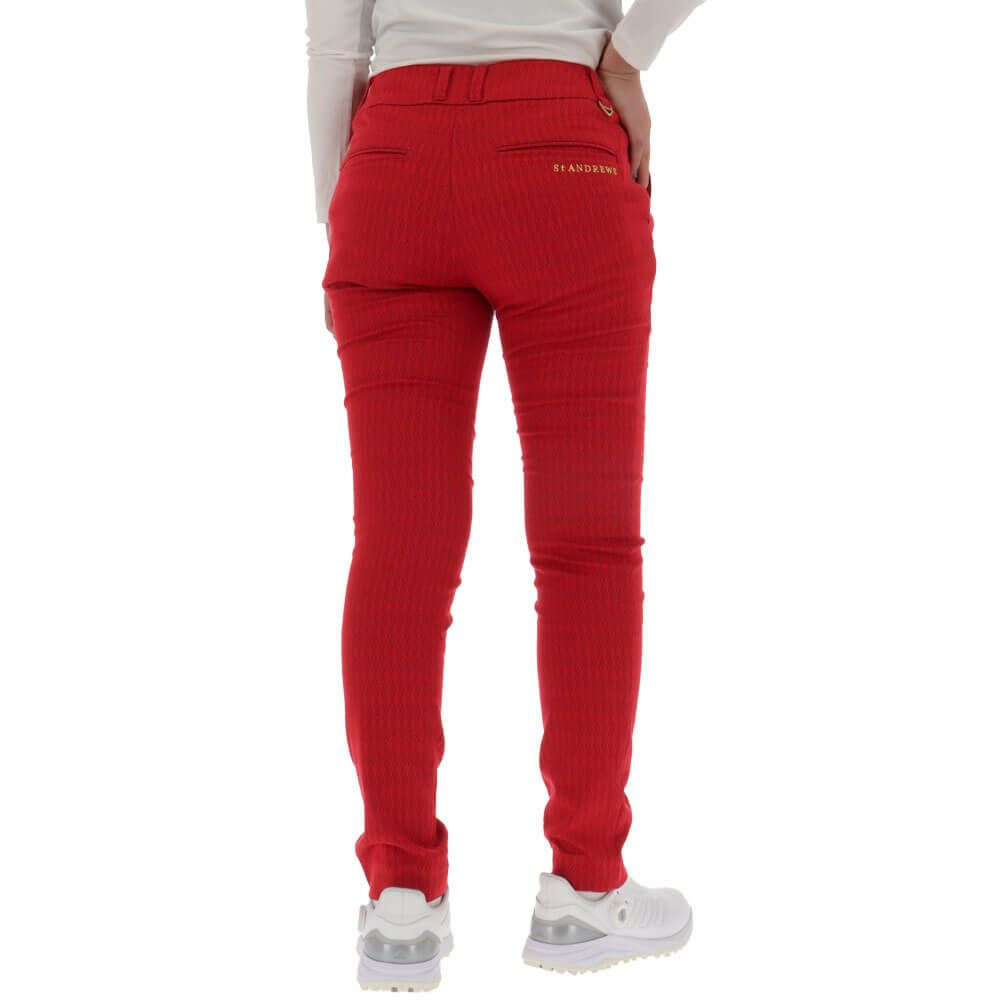 セントアンドリュース St ANDREWS　レディース 幾何学ジャガード ストレッチ ロングパンツ 043-1231002 詳細8