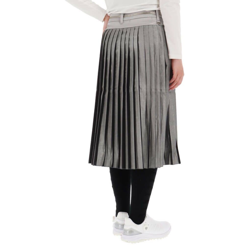 セントアンドリュース St ANDREWS　レディース ストライプ箔プリント プリーツ スカート 043-1234004 詳細1