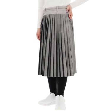 セントアンドリュース St ANDREWS　レディース ストライプ箔プリント プリーツ スカート 043-1234004 詳細2