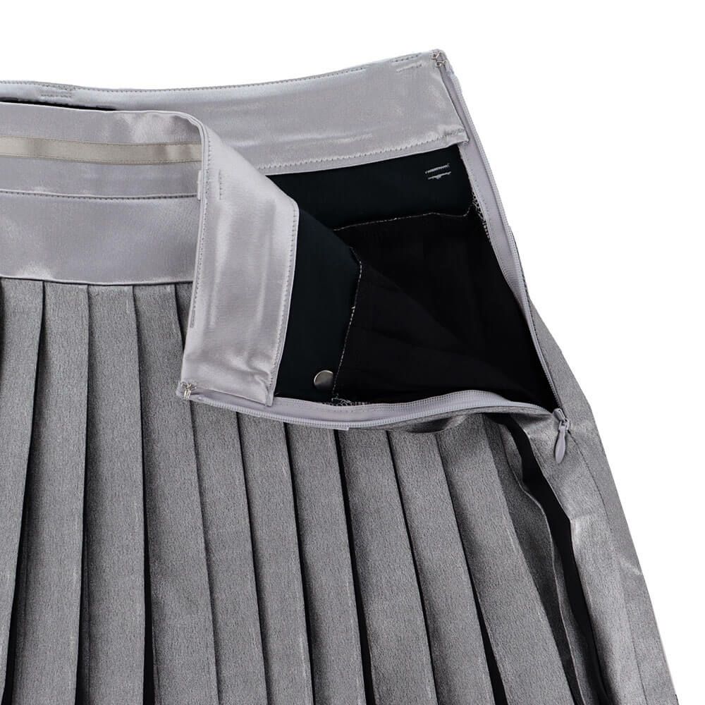 セントアンドリュース St ANDREWS　レディース ストライプ箔プリント プリーツ スカート 043-1234004 詳細3