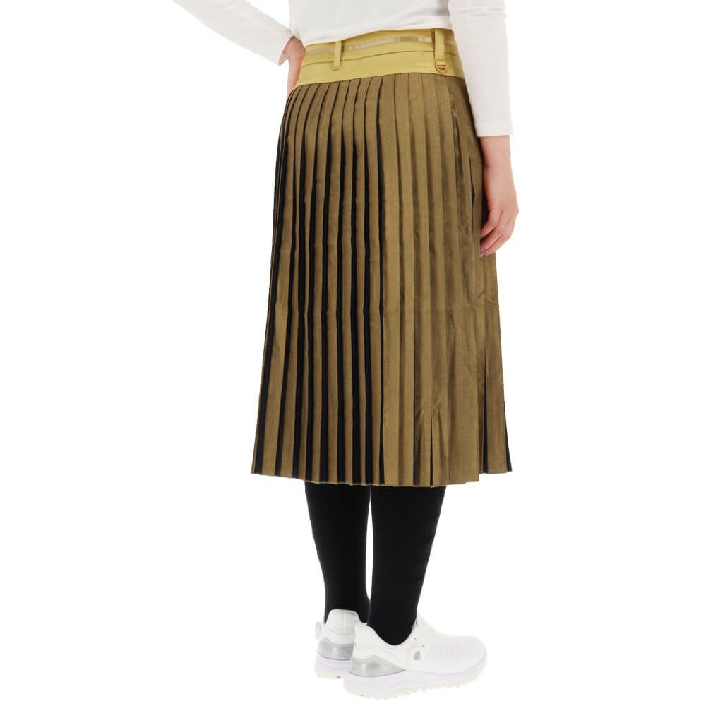 セントアンドリュース St ANDREWS　レディース ストライプ箔プリント プリーツ スカート 043-1234004 詳細6