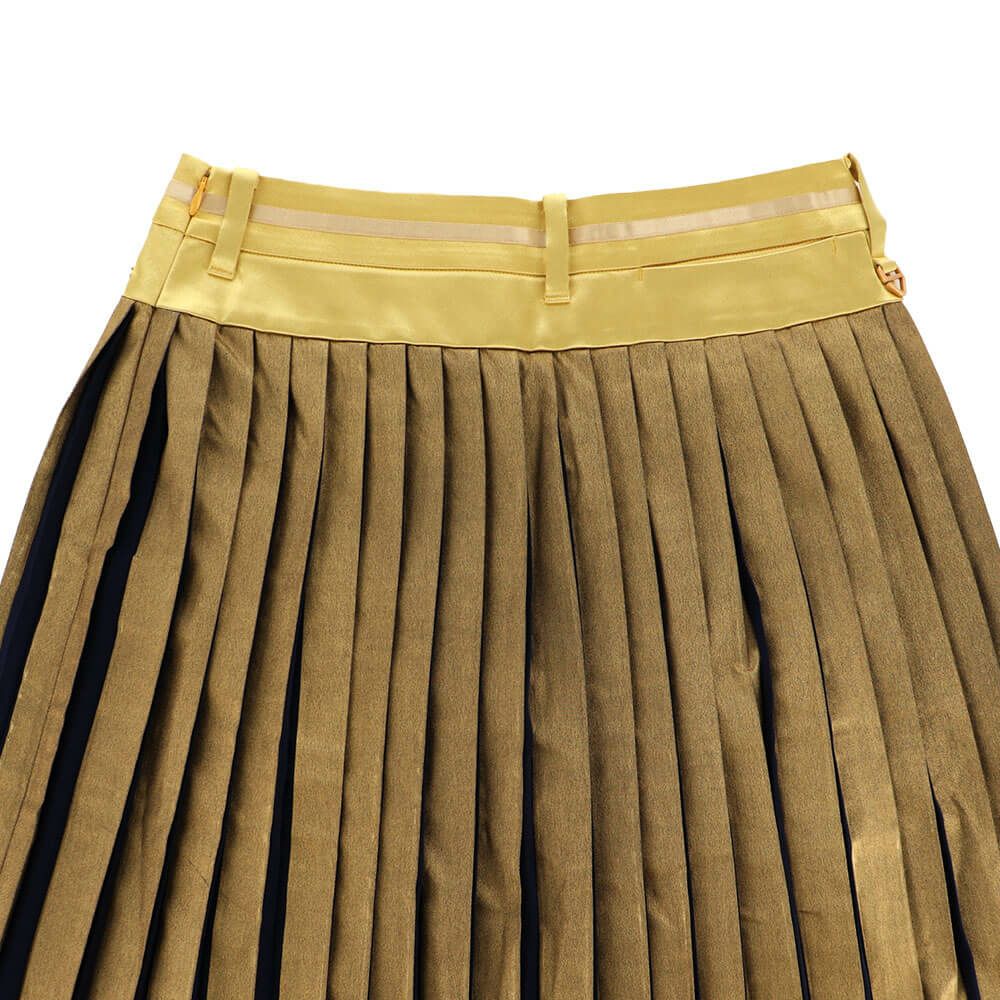 セントアンドリュース St ANDREWS　レディース ストライプ箔プリント プリーツ スカート 043-1234004 詳細9