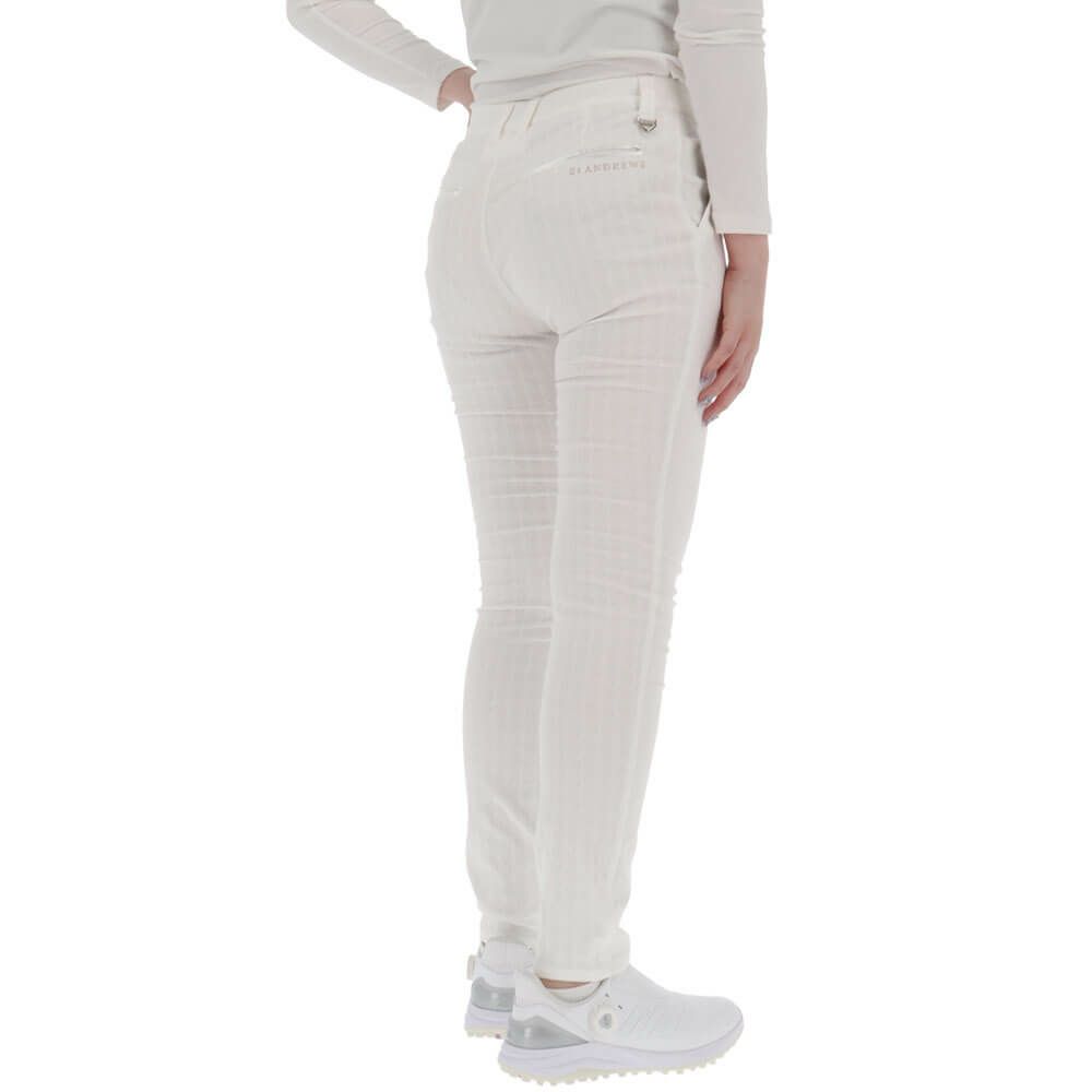 セントアンドリュース St ANDREWS　レディース 変形千鳥ジャガード ロングパンツ 043-2231012 詳細1