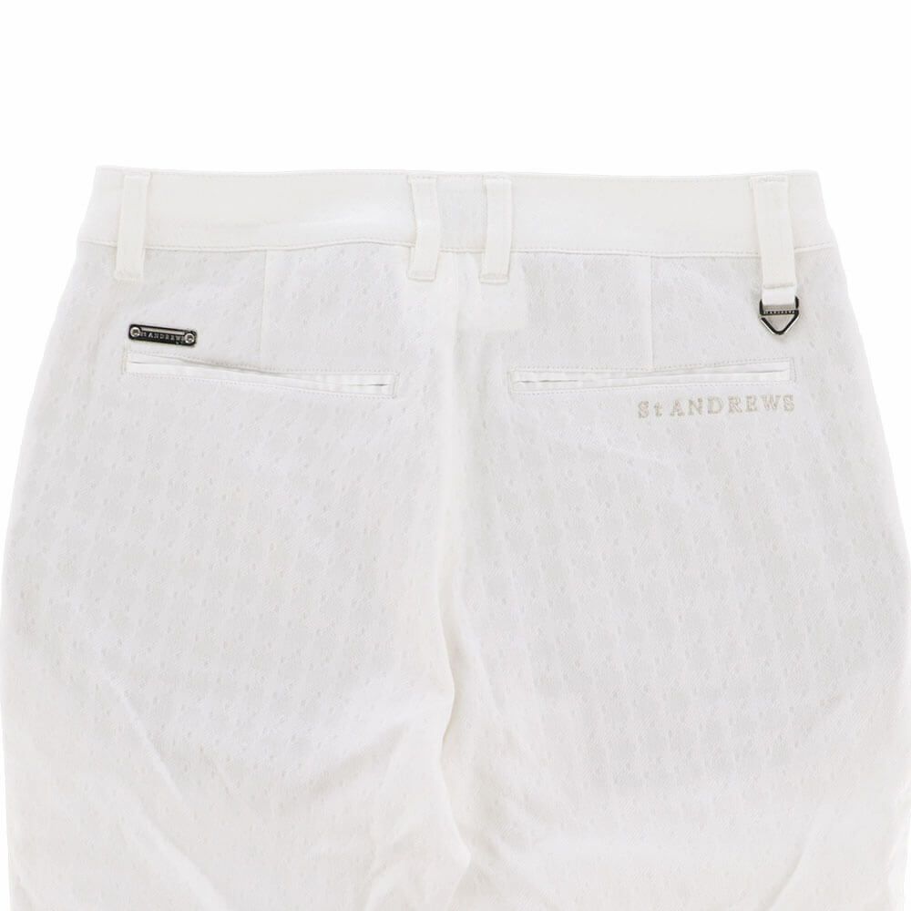 セントアンドリュース St ANDREWS　レディース 変形千鳥ジャガード ロングパンツ 043-2231012 詳細4