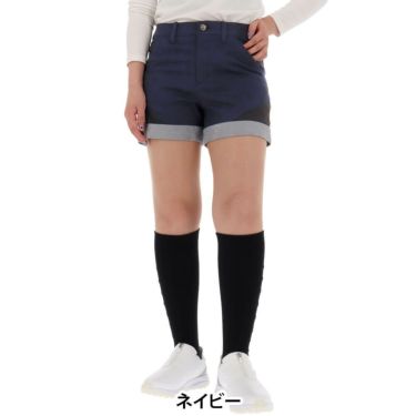 セントアンドリュース St ANDREWS　レディース スエード ショートパンツ 043-9232002 ネイビー