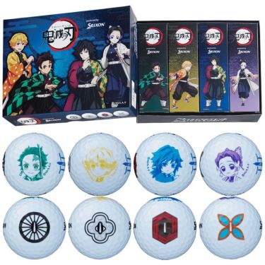 スリクソン AD SPEED 2025年モデル ゴルフボール　1ダース（12球入り）　鬼滅の刃 キャラクター ゴルフボール　1ダース（12球入り） ホワイト（鬼滅の刃）