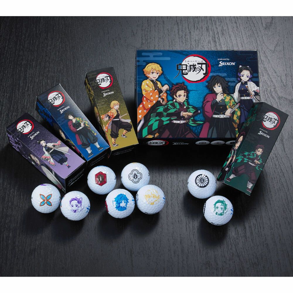 スリクソン AD SPEED 2025年モデル ゴルフボール　1ダース（12球入り）　鬼滅の刃 キャラクター ゴルフボール　1ダース（12球入り） 詳細2