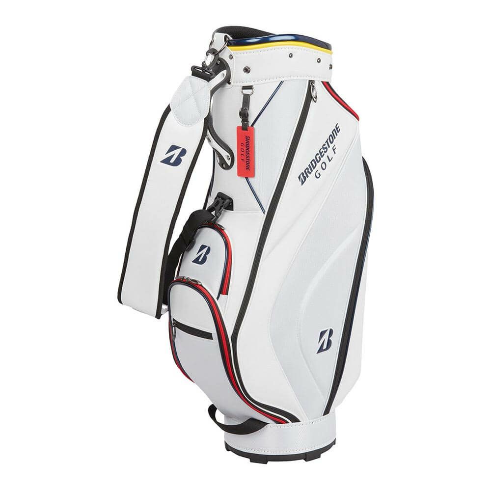 ブリヂストン　軽量 ベーシックモデル メンズ キャディバッグ CBG422 WH ホワイト　2025年モデル 詳細1