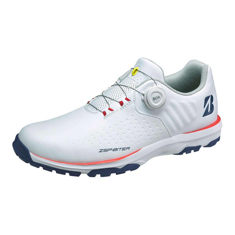 ブリヂストン  ゼロ・スパイク バイター ライト ボア メンズ スパイクレス ゴルフシューズ SH2505 WO ホワイト/オレンジ　2025年モデル ホワイト/オレンジ