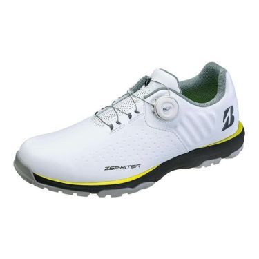 ブリヂストン  ゼロ・スパイク バイター ライト ボア メンズ スパイクレス ゴルフシューズ SH2505 WY ホワイト/イエロー　2025年モデル ホワイト/イエロー