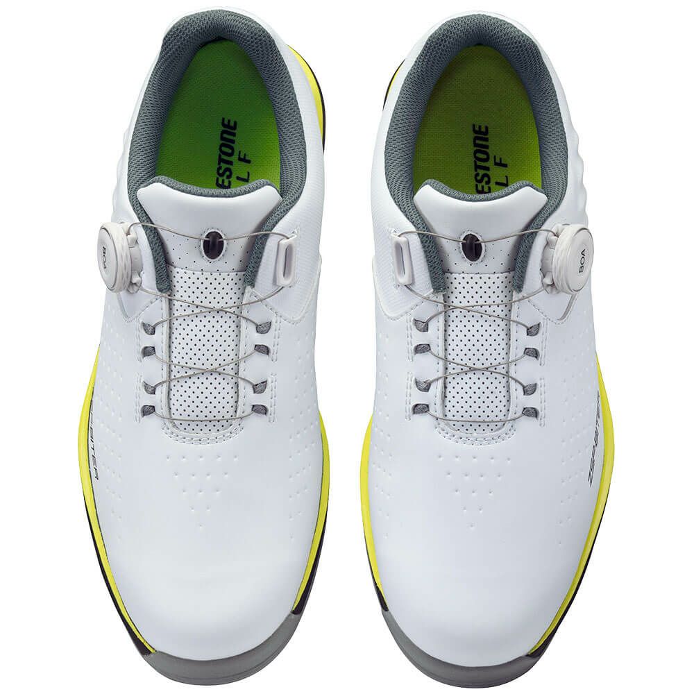 ブリヂストン  ゼロ・スパイク バイター ライト ボア メンズ スパイクレス ゴルフシューズ SH2505 WY ホワイト/イエロー　2025年モデル 詳細3