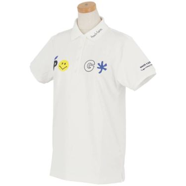 パーリーゲイツ PEARLY GATES　レディース バックプリント サッカーチェック 半袖 ポロシャツ 055-5260712　2025年モデル 詳細3