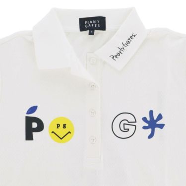 パーリーゲイツ PEARLY GATES　レディース バックプリント サッカーチェック 半袖 ポロシャツ 055-5260712　2025年モデル 詳細4