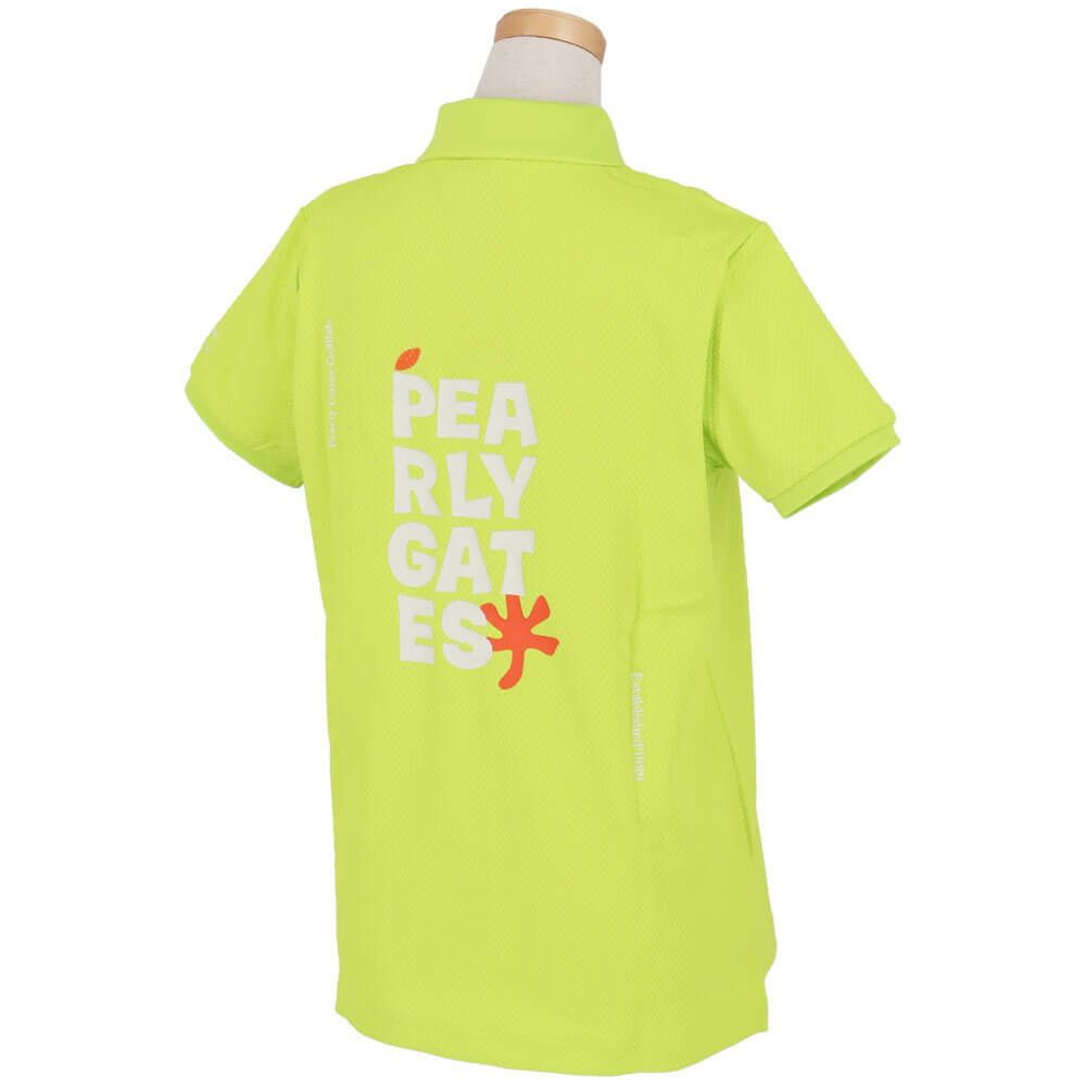 パーリーゲイツ PEARLY GATES　レディース バックプリント サッカーチェック 半袖 ポロシャツ 055-5260712　2025年モデル 詳細10