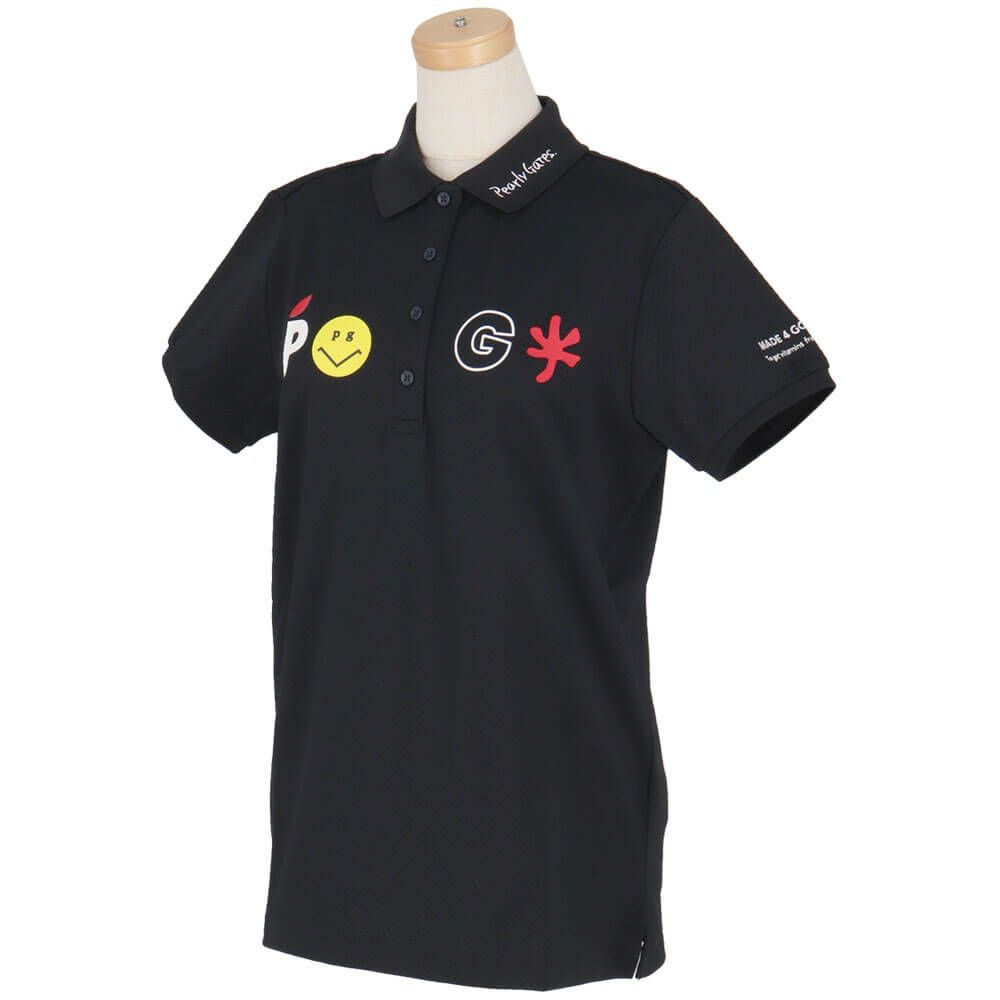 パーリーゲイツ PEARLY GATES　レディース バックプリント サッカーチェック 半袖 ポロシャツ 055-5260712　2025年モデル 詳細14