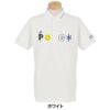 パーリーゲイツ PEARLY GATES　メンズ バックプリント サッカーチェック 半袖 ポロシャツ 053-5260711　2025年モデル ホワイト