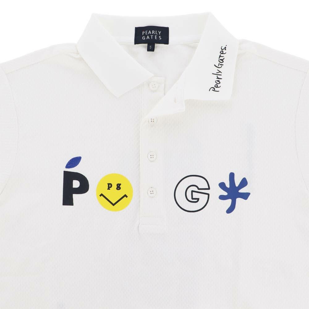 パーリーゲイツ PEARLY GATES　メンズ バックプリント サッカーチェック 半袖 ポロシャツ 053-5260711　2025年モデル 詳細4