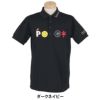 パーリーゲイツ PEARLY GATES　メンズ バックプリント サッカーチェック 半袖 ポロシャツ 053-5260711　2025年モデル ダークネイビー