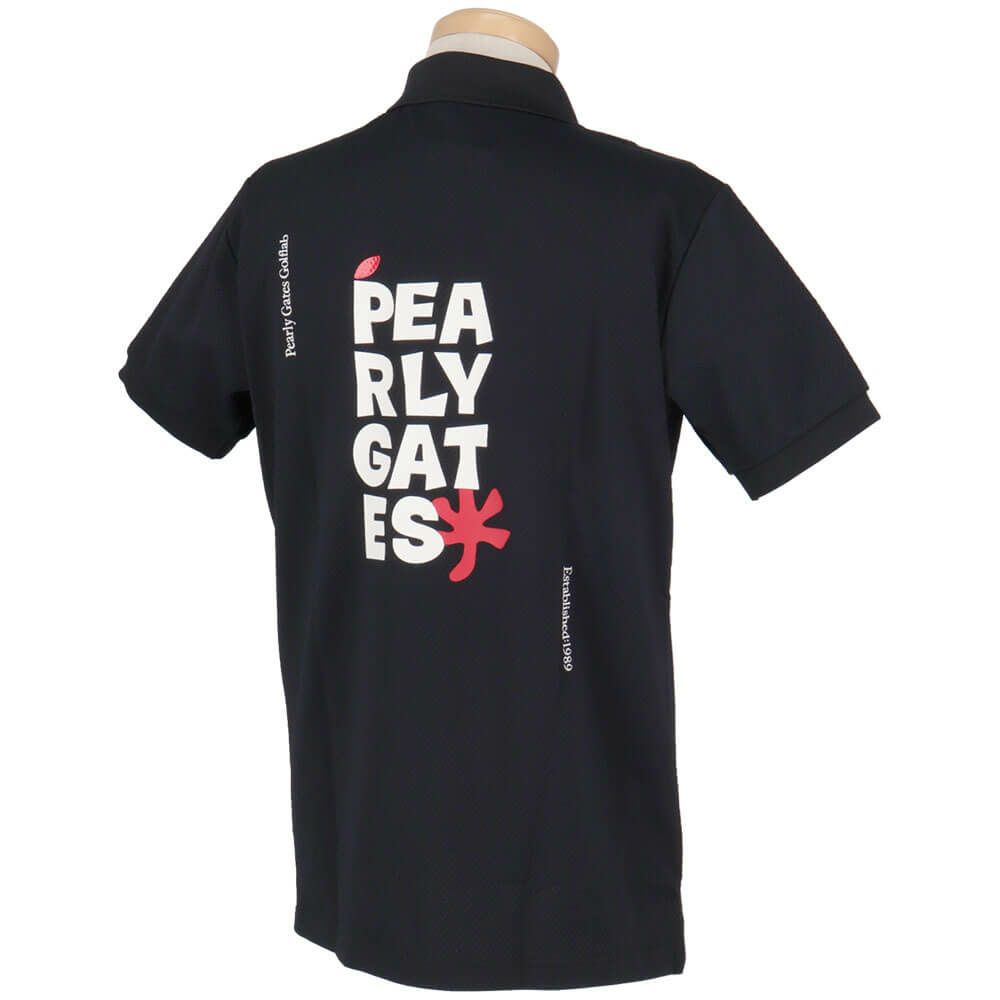 パーリーゲイツ PEARLY GATES メンズ バックプリント サッカーチェック