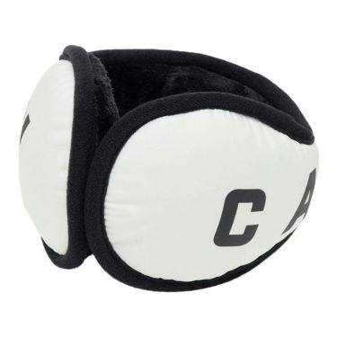キャロウェイ Callaway　メンズ ロゴプリント イヤーマフ C24298105 1030 ホワイト　2024年モデル