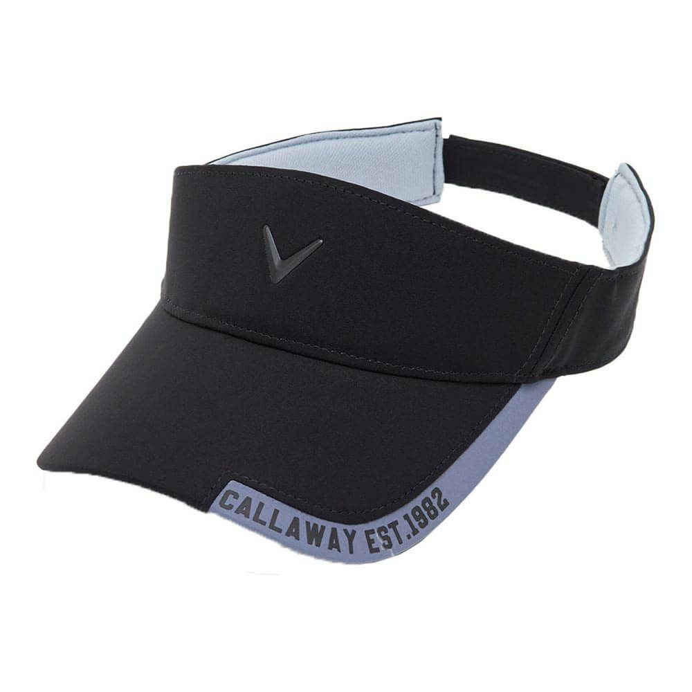 キャロウェイ Callaway　メンズ ロゴデザイン カラーブロック バイザー C24291112 1010 ブラック　2024年モデル