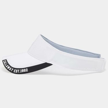 キャロウェイ Callaway　メンズ ロゴデザイン カラーブロック バイザー C24291112 1030 ホワイト　2024年モデル 詳細3