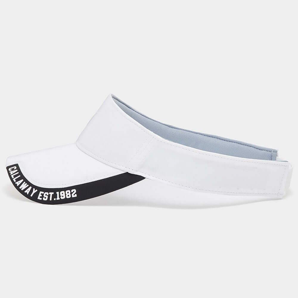 キャロウェイ Callaway　メンズ ロゴデザイン カラーブロック バイザー C24291112 1030 ホワイト　2024年モデル 詳細3