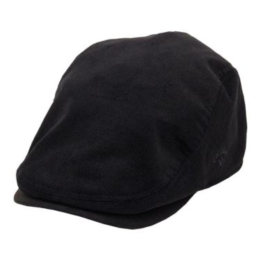 キャロウェイ Callaway　メンズ ロゴ刺繍　ハンチング キャップ C24291121 1010 ブラック　2024年モデル