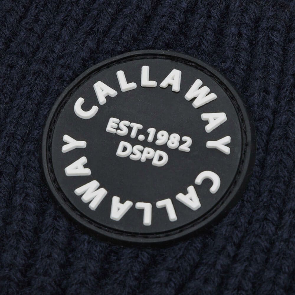 キャロウェイ Callaway　メンズ ニット ビーニー C24291125 1120 ネイビー　2024年モデル 詳細3