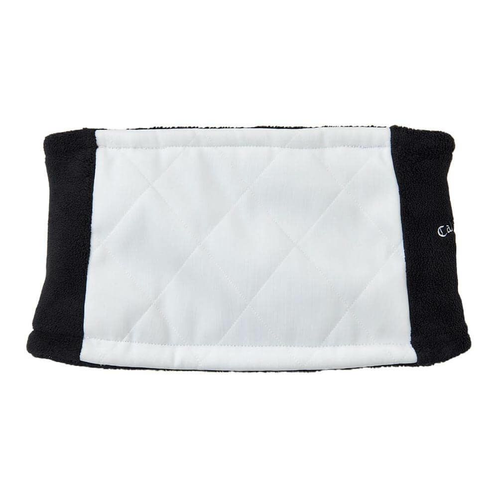 キャロウェイ Callaway　メンズ ロゴ刺繍 ネックウォーマー C24298104 1030 ホワイト　2024年モデル